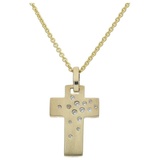 JuwelmaLux Kreuzanhänger JuwelmaLux Anhänger 333/000 (8 Karat) Gold Kreuz mit Zirkonia JL30-02- (1-tlg)