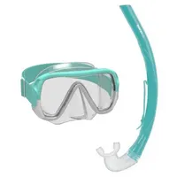 mares aquazone Mares - Keewee Schnorchelset mint white clear / türkis