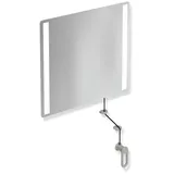 Hewi LED-Kippspiegel basic - felsgrau