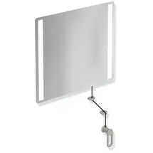 Hewi LED-Kippspiegel basic - felsgrau