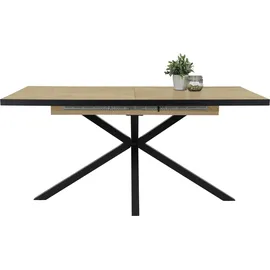 Hela Esstisch Malou I Eiche schwarz B/H/T: ca. 200x76x90 cm - eiche), schwarz,