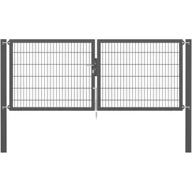 GAH Alberts Doppeltor 300 x 120 cm Anthrazit/Metall