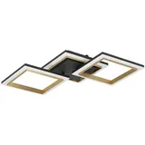 EGLO 901222 - Dimmbare LED-Deckenleuchte Calliera, LED/20W/230V schwarz/golden - Schwarz/Gold