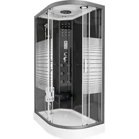 Home Deluxe Black Pearl Komplettduschkabine 120 x 80 cm rechts BCR-120-DT-R