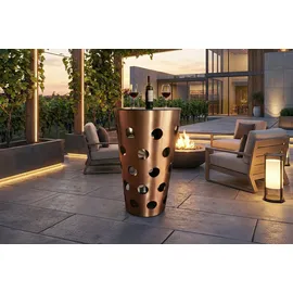 KAWOLA VINO Bartisch Ø 0 x 0 cm Schwarz/Roségold