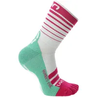 Uyn Runner's Five Laufsocken 2 Paar Weiß/Fuchsia/Grün 35-36