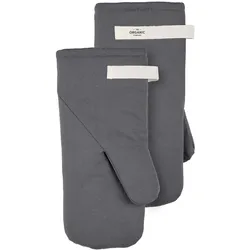 The Organic Company - Ofenhandschuhe, dunkelgrau (2er-Set)