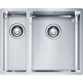 Franke Box BXX 260/160 links Einbauspüle Edelstahl Handbetätigung 560 x 450 mm