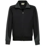 Hakro Sweatjacke Contrast "Performance" 477 - 6XL - schwarz