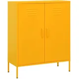 deluke KEVI Büroschrank 80 x 35 x 101,5 cm Gelb