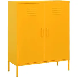 deluke KEVI Büroschrank 80 x 35 x 101,5 cm Gelb