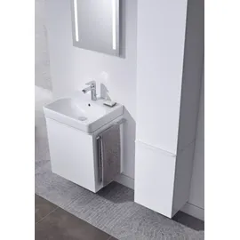 Geberit Smyle Square Mittelhochschrank 36 x 118 x 29,9 cm Weiß Hochglanz Holz