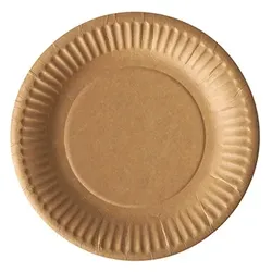 PAPSTAR 100 Teller, Pappe "pure" rund Ø 15 cm braun