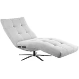KAWOLA Relaxliege LETICIA Feincord 0 x 0 x 0 cm Silber motorisch