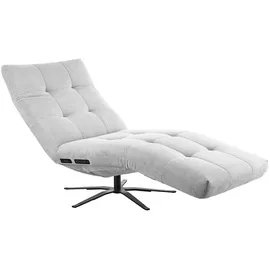 KAWOLA Relaxliege LETICIA Feincord 0 x 0 x 0 cm Silber motorisch