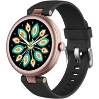 SHANG WING Lynn Smartwatch Damen,1.1 Zoll Klein Touchscreen Fitnessuhr Damen,Klein Stilvoll Fitnessuhr mit Schrittzähler Schlafmonitor SpO2-Überwachung Pulsuhr Smartwatch für Android iOS