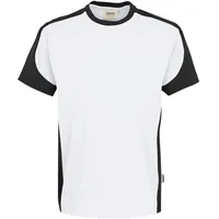 Hakro T-Shirt Contrast Performance, weiß, Unisex-Größe: S