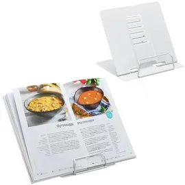 Relaxdays Buchständer 2er Set Weiß