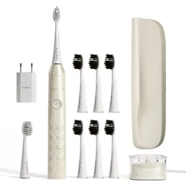 AILORIA SHINE BRIGHT Set Coconut + Aufsteckbürsten Charcoal 6 St.