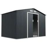 Juskys Geräteschuppen XL 2,77 x 1,91 m anthrazit