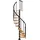 DOLLE Spindeltreppe Calgary 244,8-280,8 cm Holz/Metall
