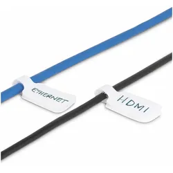 StarTech.com 3.5in (9cm) Cable Labels, 100 Pack White, Cable/Cord Tags (CABLE-TA