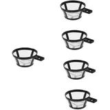 jojofuny 5st Kaffeemaschinenfilter Kaffeetasse Kaffeefilter Mit Griff Einfacher Kaffeefilter Kaffeeversorgung Kaffeefilter Für Kaffeemaschine Wiederverwendbarer Kaffeefilter Teefilter Nylon