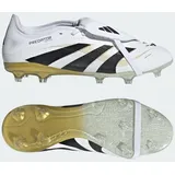adidas Predator Pro Fold-over Tongue FG Fußballschuhe - Ftwr White / Core Black / Gold Met - 44 2/3