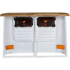 vidaXL LKW-Sideboard Mangoholz Massiv Weiß