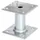 GAH Alberts Pfostenträger zum Aufschrauben 100 x 100 mm Silber/Stahl