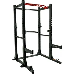 Power Cage FPC1 - Full Option - Power Rack - Squat Rack SCHWARZ|ROT ONE SIZE