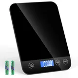 Gaethra Küchenwaage Digital, 15 kg Hochpräzise 1g/0.1oz Elektronik Küchenwaage, Professionell mit Harter Funktion Lebensmittelwaage, Feinwaage Küche mit Tara-Funktion, Batterien Enthalten (Food Scale)