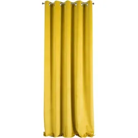 Eurofirany 339480, Durchscheinend, Gelb, Einfarbig Polyester, Öse, 290 g/m2 - Gelb