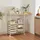 [en.casa] Rollwagen Sørfold mit Kästen 100x37x85cm Weiß