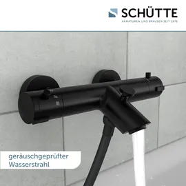 Schütte London Badewannenarmatur Thermostat Schwarz Matt