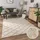 Paco Home Teppich Wohnzimmer Schlafzimmer Kurzflor, Uni Farben, 3D-Design, Rauten Muster, Hoch-Tief Effekt