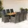 vidaXL Garten-Essgruppe 9-tlg. Grau
