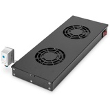 Digitus Einschublüfter, 2 Lüfter SW, Serverschrank Zubehör, Schwarz