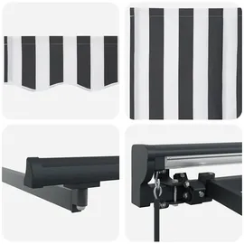 vidaXL Markise 400 x 300 cm anthrazit