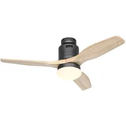 Deckenventilator Aerodynamix Eco 112 - Lack Basaltgrau / Holz Natur