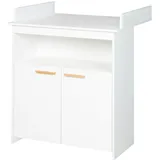 roba Wickelkommode »Anton« - 88x75x97,5cm - weiß Holz, / Buchenholz