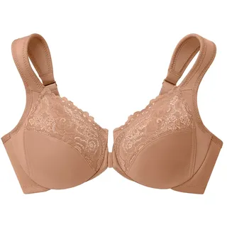 GLAMORISE - Vorderverschluss-WonderWire-BH - Cappuccino Unterwäsche   Damen (58.89 € /  ) 