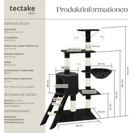 Tectake Dominik 144 cm schwarz