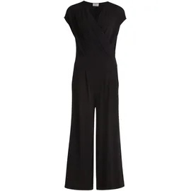 Vera Mont Overall VERA MONT "Damen in 7/8 Länge", Damen, Gr. 34, Normalgrößen, schwarz, Obermaterial: 95% Polyester, 5% Elasthan, figurumspielend, V-Ausschnitt, Overalls Overall, Muster