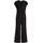 Vera Mont Overall VERA MONT "Damen in 7/8 Länge", Damen, Gr. 34, Normalgrößen, schwarz, Obermaterial: 95% Polyester, 5% Elasthan, figurumspielend, V-Ausschnitt, Overalls Overall, Muster