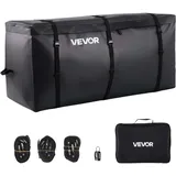 Vevor Gepäckträgertasche für Anhängerkupplung aus wasserdichtes 840D-PVC (0,71 m3), Gepäcktasche zur Aufbewahrung auf der Ladefläche von Lkws mit verstärkten Gurten für PKW SUVs Vans Schwarz