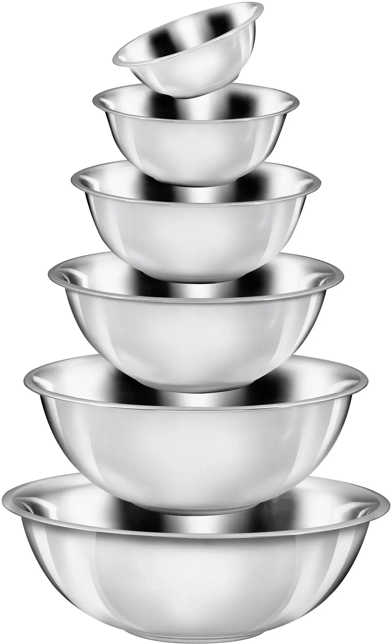 Schüssel KING, silber (silberfarben), Edelstahl, Schüsseln, für den täglichen Gebrauch