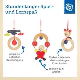 Bieco höhenverstellbares Baby-Gym Holz