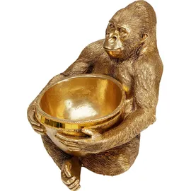 Kare DESIGN Deko-Objekt Gorilla Holding Bowl Polyresin Gold