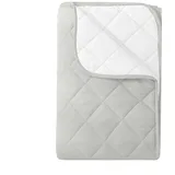 Wometo Microfaserbettdecke Camping, 3 Deckengrößen, OEKO-TEX®, leichte Zudecke / gesteppte Bettdecke für Sommer grau 155 cm x 220 cm